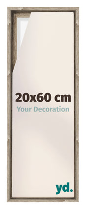 Lyon MDF Cadre Flottant 20x60cm Chene Sonoma De Face Mesure | Yourdecoration.fr