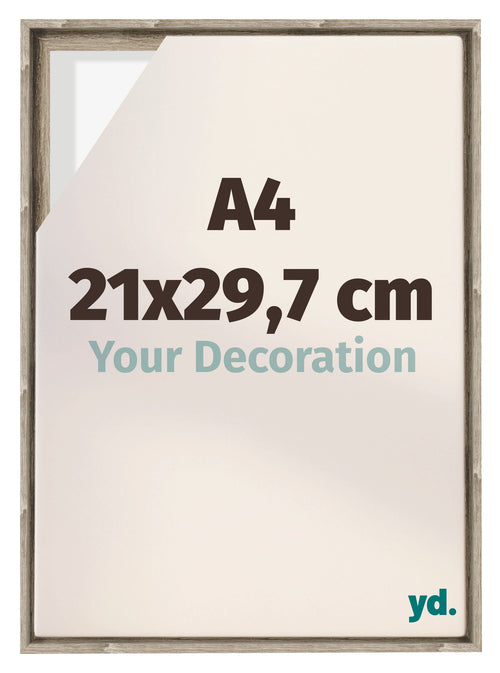 Lyon MDF Cadre Flottant 21x29 7cm A4 Chene Sonoma De Face Mesure | Yourdecoration.fr
