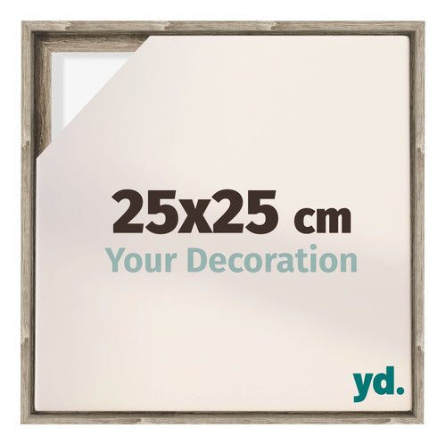 Lyon MDF Cadre Flottant 25x25cm Chene Sonoma De Face Mesure | Yourdecoration.fr