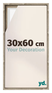 Lyon MDF Cadre Flottant 30x60cm Chene Sonoma De Face Mesure | Yourdecoration.fr