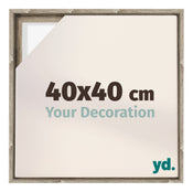 Lyon MDF Cadre Flottant 40x40cm Chene Sonoma De Face Mesure | Yourdecoration.fr