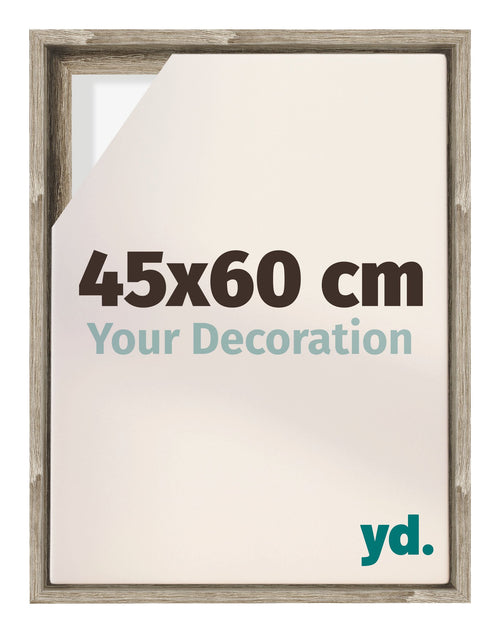 Lyon MDF Cadre Flottant 45x60cm Chene Sonoma De Face Mesure | Yourdecoration.fr