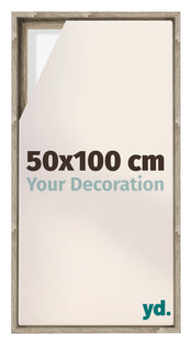 Lyon MDF Cadre Flottant 50x100cm Chene Sonoma De Face Mesure | Yourdecoration.fr