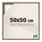 Lyon MDF Cadre Flottant 50x50cm Chene Sonoma De Face Mesure | Yourdecoration.fr