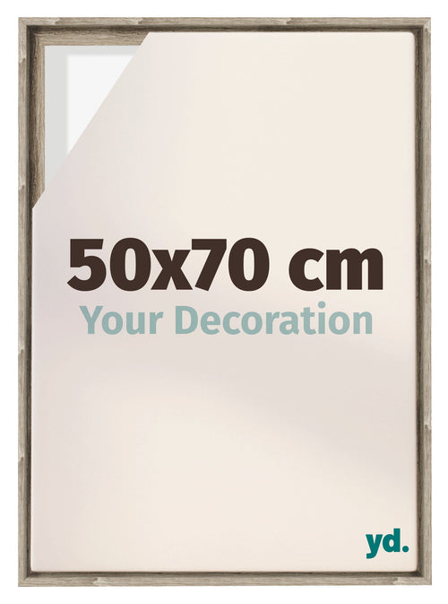 Lyon MDF Cadre Flottant 50x70cm Chene Sonoma De Face Mesure | Yourdecoration.fr