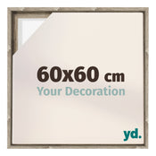 Lyon MDF Cadre Flottant 60x60cm Chene Sonoma De Face Mesure | Yourdecoration.fr