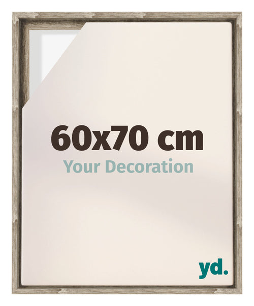 Lyon MDF Cadre Flottant 60x70cm Chene Sonoma De Face Mesure | Yourdecoration.fr