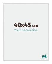 Miami Aluminium Cadre Photo 40x45cm Argent Mat De Face Mesure | Yourdecoration.fr