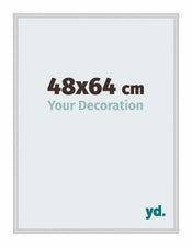 Miami Aluminium Cadre Photo 48x64cm Argent Mat De Face Mesure | Yourdecoration.fr