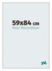 Miami Aluminium Cadre Photo 59x84cm Argent Mat De Face Mesure | Yourdecoration.fr