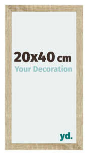 Mura MDF Cadre Photo 20x40cm Chêne Sonoma De Face Mesure | Yourdecoration.fr