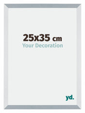 Mura MDF Cadre Photo 25x35cm Aluminium Brossé De Face Mesure | Yourdecoration.fr