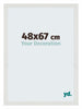 Mura MDF Cadre Photo 48x67cm Blanc Mat De Face Mesure | Yourdecoration.fr