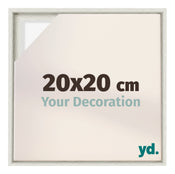 Lyon MDF Cadre Flottant 20x20cm White Wash De Face Mesure | Yourdecoration.fr