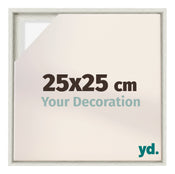 Lyon MDF Cadre Flottant 25x25cm White Wash De Face Mesure | Yourdecoration.fr