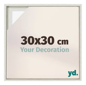 Lyon MDF Cadre Flottant 30x30cm White Wash De Face Mesure | Yourdecoration.fr
