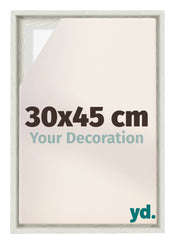 Lyon MDF Cadre Flottant 30x45cm White Wash De Face Mesure | Yourdecoration.fr