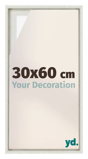 Lyon MDF Cadre Flottant 30x60cm White Wash De Face Mesure | Yourdecoration.fr