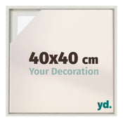 Lyon MDF Cadre Flottant 40x40cm White Wash De Face Mesure | Yourdecoration.fr