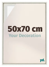 Lyon MDF Cadre Flottant 50x70cm White Wash De Face Mesure | Yourdecoration.fr
