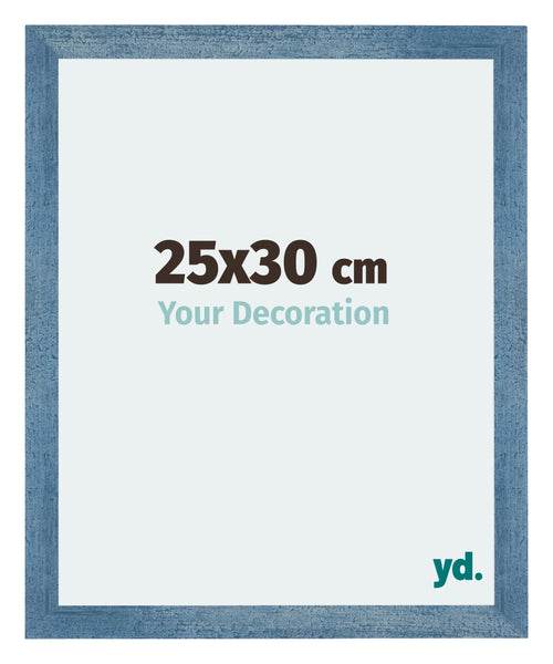 Mura MDF Cadre Photo 25x30cm Bleu Brillant Geveegd De Face Mesure | Yourdecoration.fr