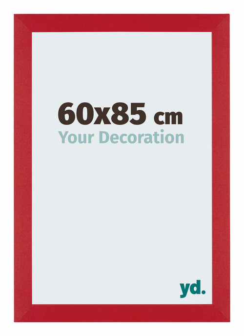 Mura MDF Cadre Photo 60x85cm Rouge De Face Mesure | Yourdecoration.fr