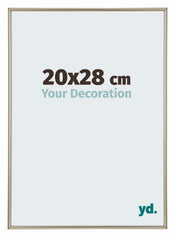 Annecy Plastique Cadre Photo 20x28cm Champagne De Face Mesure | Yourdecoration.fr