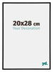 Annecy Plastique Cadre Photo 20x28cm Noir Brillant Mesure | Yourdecoration.fr