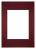 Passe Partout 20x28cm Carton Vin Rouge Bord Droit De Face | Yourdecoration.fr