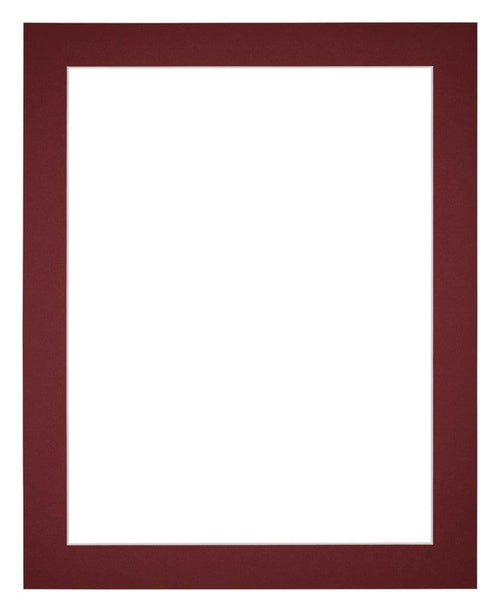 Passe Partout 24x30cm Carton Vin Rouge Bord 4cm Droit De Face | Yourdecoration.fr