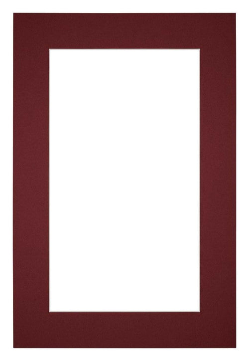 Passe Partout 40x60cm Carton Vin Rouge Bord 5cm Droit De Face | Yourdecoration.fr
