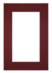 Passe Partout 62x93cm Carton Vin Rouge Bord 6cm Droit De Face | Yourdecoration.fr