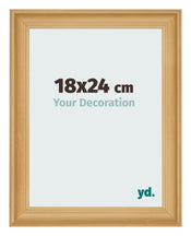 Cadre Photo 18x24cm De Pin Grain de Bois MDF Lazio De Face Mesure | Yourdecoration.fr