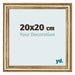 Cadre Photo 20x20cm Or Antique MDF Lazio De Face Mesure | Yourdecoration.fr