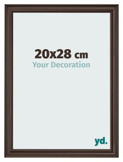 Cadre Photo 20x28cm Chene Fonce MDF Lazio De Face Mesure | Yourdecoration.fr