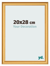 Cadre Photo 20x28cm Or Mat MDF Lazio De Face Mesure | Yourdecoration.fr