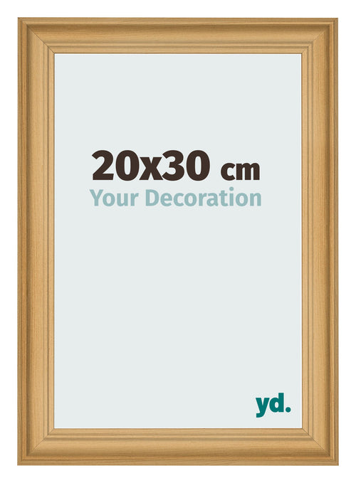 Cadre Photo 20x30cm De Pin Grain de Bois MDF Lazio De Face Mesure | Yourdecoration.fr