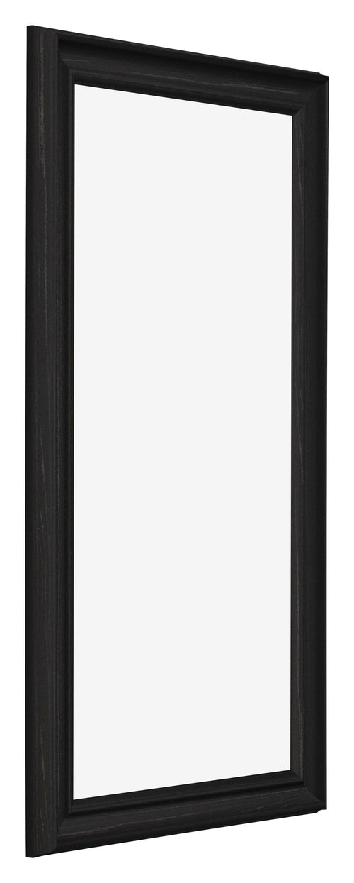 Cadre Photo 20x40cm Noir Grain de Bois MDF Lazio De Face Oblique | Yourdecoration.fr