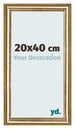Cadre Photo 20x40cm Or Antique MDF Lazio De Face Mesure | Yourdecoration.fr