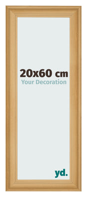 Cadre Photo 20x60cm De Pin Grain de Bois MDF Lazio De Face Mesure | Yourdecoration.fr