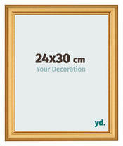 Cadre Photo 24x30cm Or Mat MDF Lazio De Face Mesure | Yourdecoration.fr