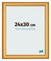 Cadre Photo 24x30cm Or Mat MDF Lazio De Face Mesure | Yourdecoration.fr