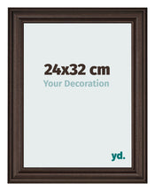 Cadre Photo 24x32cm Chene Fonce MDF Lazio De Face Mesure | Yourdecoration.fr