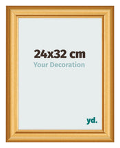 Cadre Photo 24x32cm Or Mat MDF Lazio De Face Mesure | Yourdecoration.fr