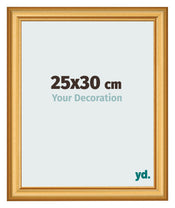 Cadre Photo 25x30cm Or Mat MDF Lazio De Face Mesure | Yourdecoration.fr