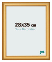 Cadre Photo 28x35cm Or Mat MDF Lazio De Face Mesure | Yourdecoration.fr