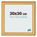 Cadre Photo 30x30cm Or Mat MDF Lazio De Face Mesure | Yourdecoration.fr