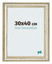 Cadre Photo 30x40cm Brillance Metallique MDF Lazio De Face Mesure | Yourdecoration.fr
