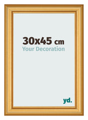 Cadre Photo 30x45cm Or Mat MDF Lazio De Face Mesure | Yourdecoration.fr