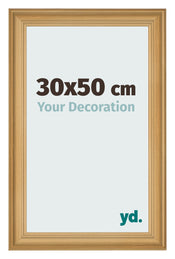 Cadre Photo 30x50cm De Pin Grain de Bois MDF Lazio De Face Mesure | Yourdecoration.fr